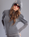 Baby Phat - mikina C2E00005 charcoal