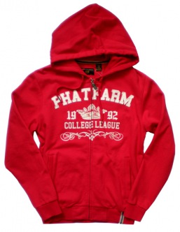 Phat Farm - mikina PFF11H014 dk.red