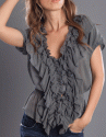 Baby Phat - top C3A00011 charcoal