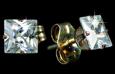Master Dis - earrings 10008 square 4mm Crystal 
