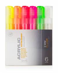 Montana Acrylic Marker Set 6er - 2mm Fluor