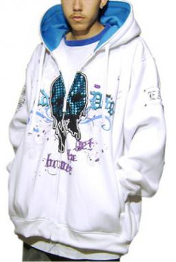 Raw Blue- hoody 7FT-5930 White