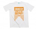 Montana T-Shirt Danger Ultra Wide - White / Orange