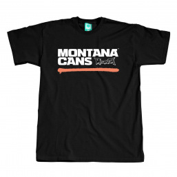 Montana T-Shirts - Typo+Logo Underline Black Shrimp