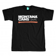 Montana T-Shirts - Typo+Logo Underline Black Shrimp