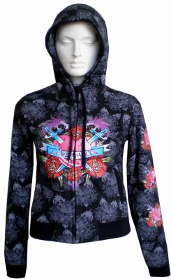 Raw Blue- hoody 7GK-583 Black