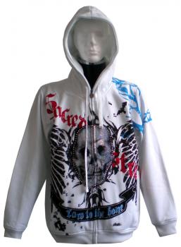 Raw Blue- hoody 7FT-6050 White